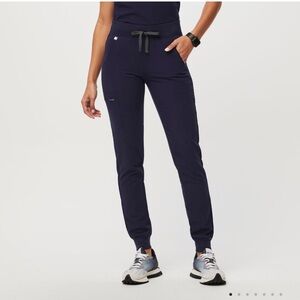 Figs navy large petite joggers
